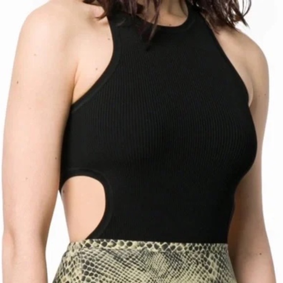 Alexander Wang Tops - Alexander Wang Women's High Neck Cutout Back Crop Cami Tank Top Sz S NWT